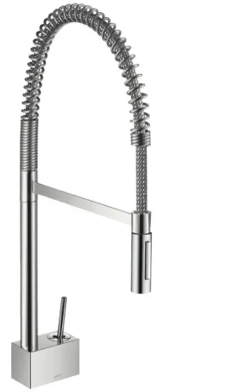 AXOR HG Spültischmischer Axor Starck Semi-Pro chrom verstellbare Brause Edelstahlfeder, 10820000, Artikel in Kategorie